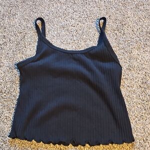 Old Navy Black Ribbed Camisole